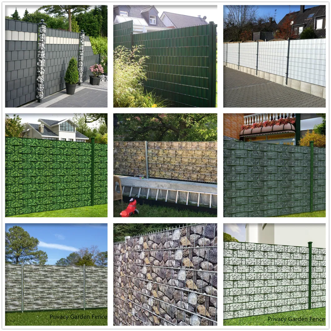 630g Light-Grey 19cmx35m with 20clips PVC Tarpaulin Strip Screen Fence