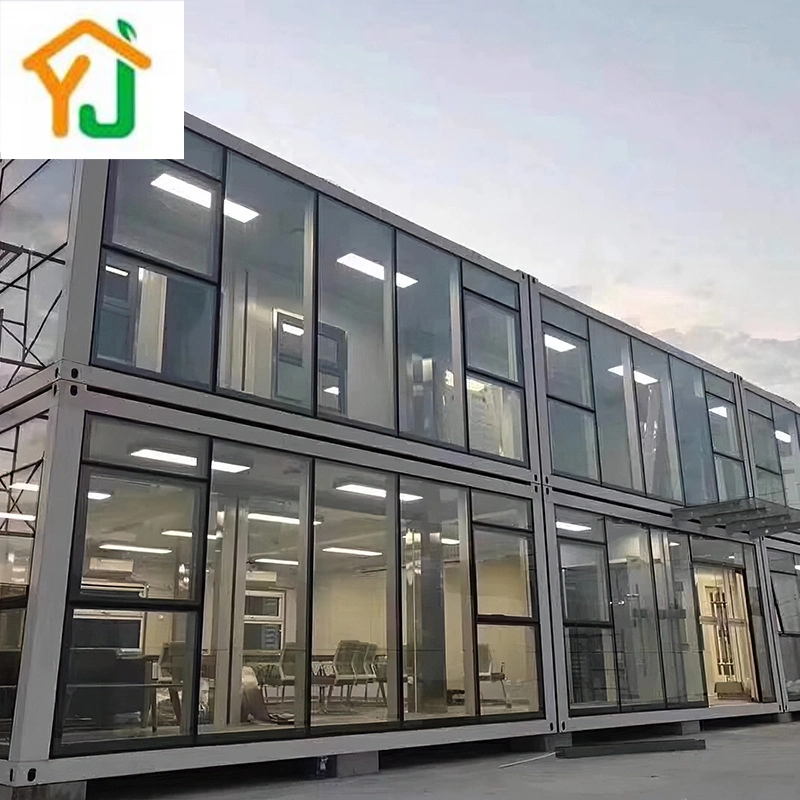 Hot Selling Prefabricated Luxury Custom Steel Structural Materials Design Residential Single Sided Glass Wall Sunlight Room Container Room Flat Packaging House