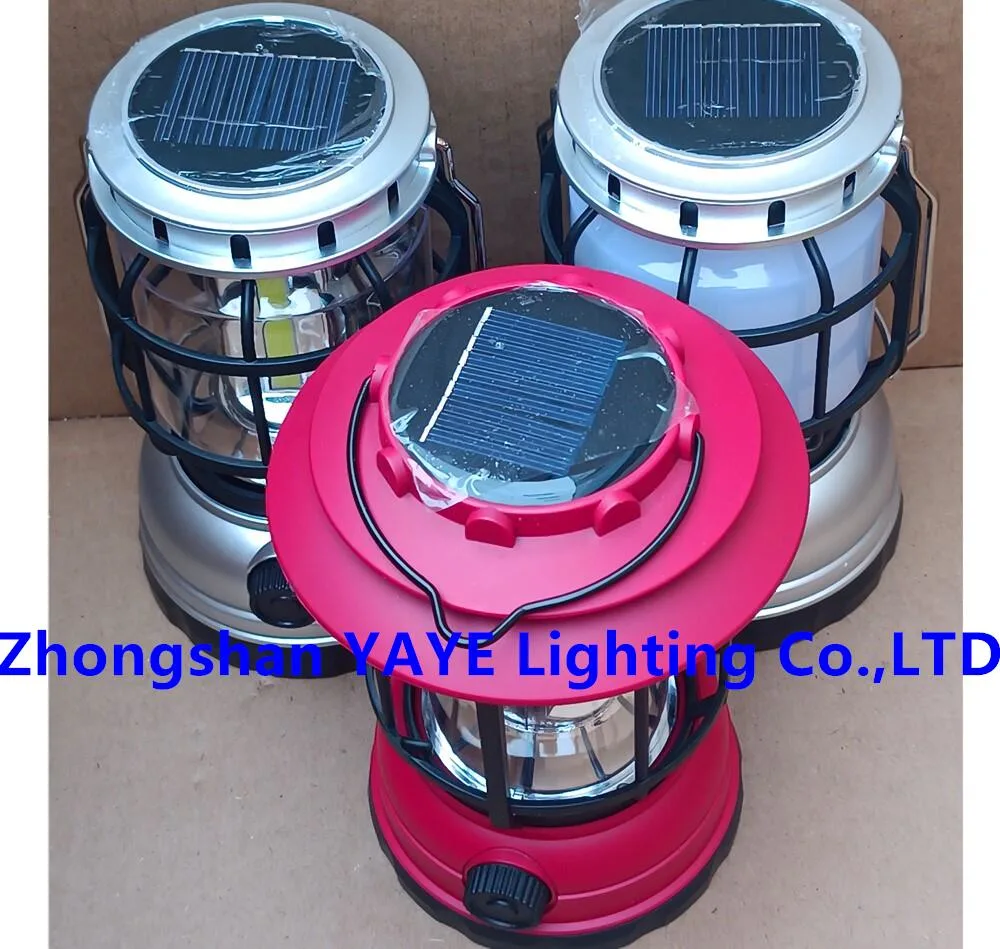 Yaye 2023 Hot Sell Newest Design 20W Solar High Power Portable Emergency LED Camping Light 1000PCS Stock/ 2 Years Warranty China Best Solar Factory Supplier