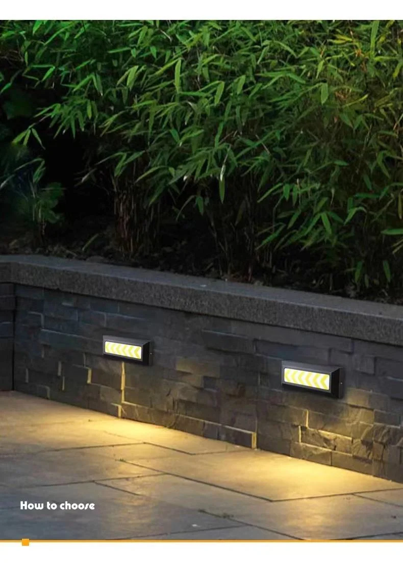 6W Aluminum Exterior IP65 Square Surface-Mounted LED Step Stair Walkway Wall Light
