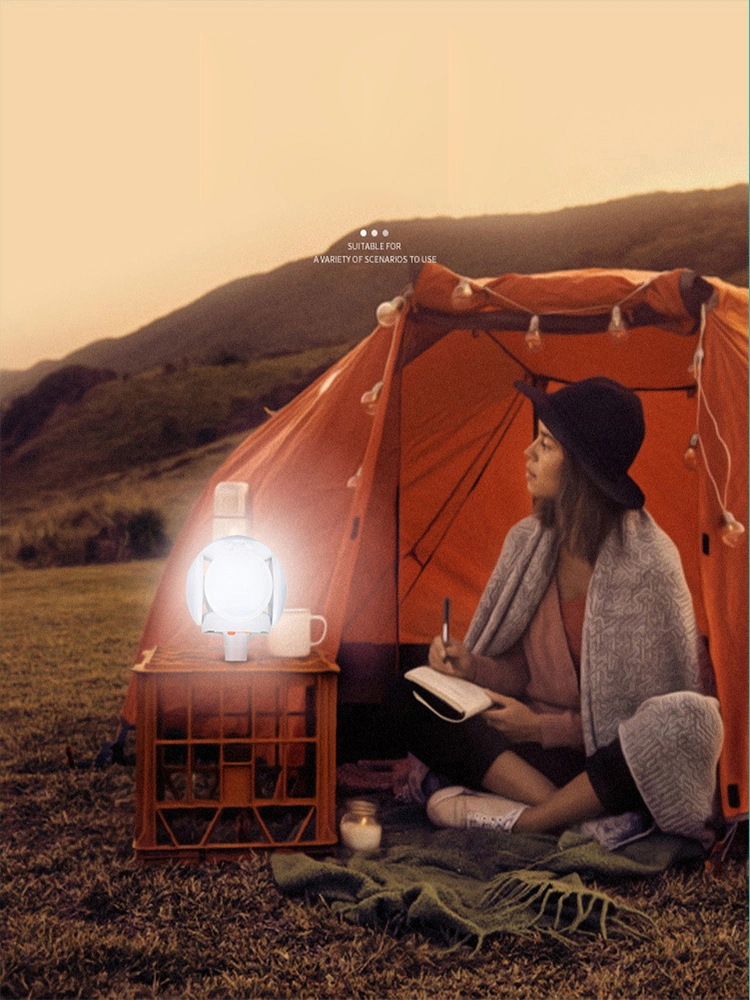 Emergency Solar Lamp, Solar Power Camping Light, Rechargeable LED Camping Lantern for Outdoor, Hiking Light, Tent Light, Promotional Gift Foldable Camping Light
