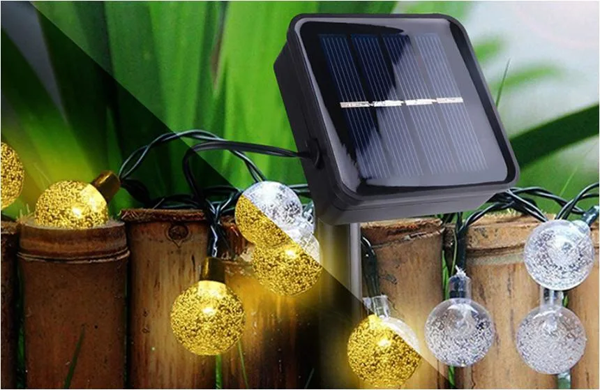 Wholesale Outdoor Decorative Copper Wire LED Holiday Hanging String Lamp Solar Powered Christmas Light for Party