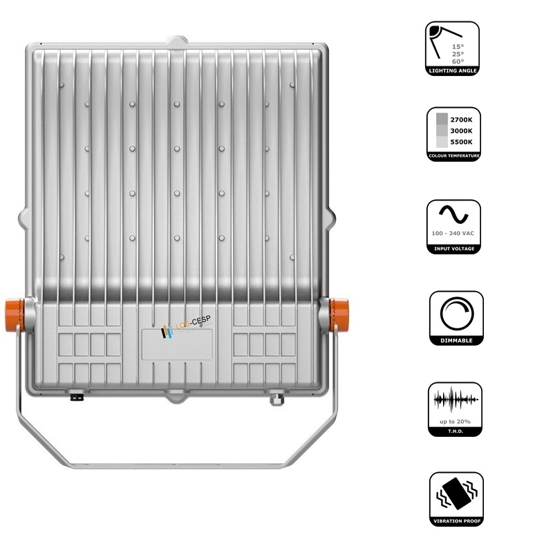 LED Flood Light Waterproof IP66 Exterior Lighting Fixture Floodlight Wall Mount Lights for Garage Yard Patio Porch Entrance 7250lm-58000lm 3000K Warm White