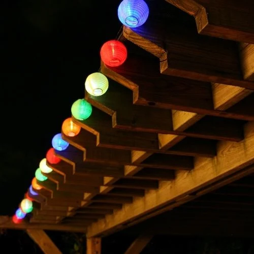 20LED Solar Chinese Lantern String Lights (RS1012-20)