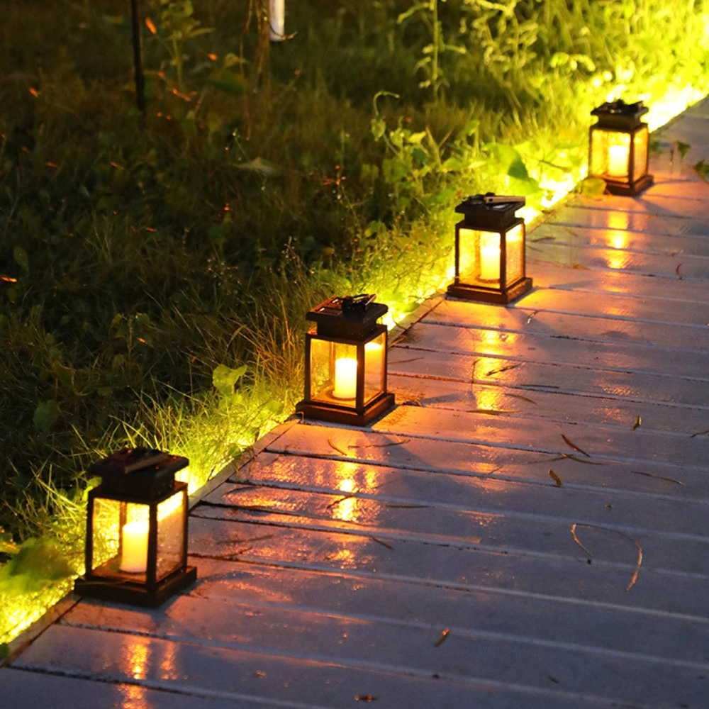 Outdoor Light Waterproof Solar Candle Lantern for Decoration Ci24451