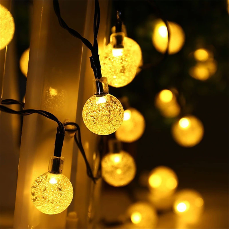 Wholesale Outdoor Decorative Copper Wire LED Holiday Hanging String Lamp Solar Powered Christmas Light for Party