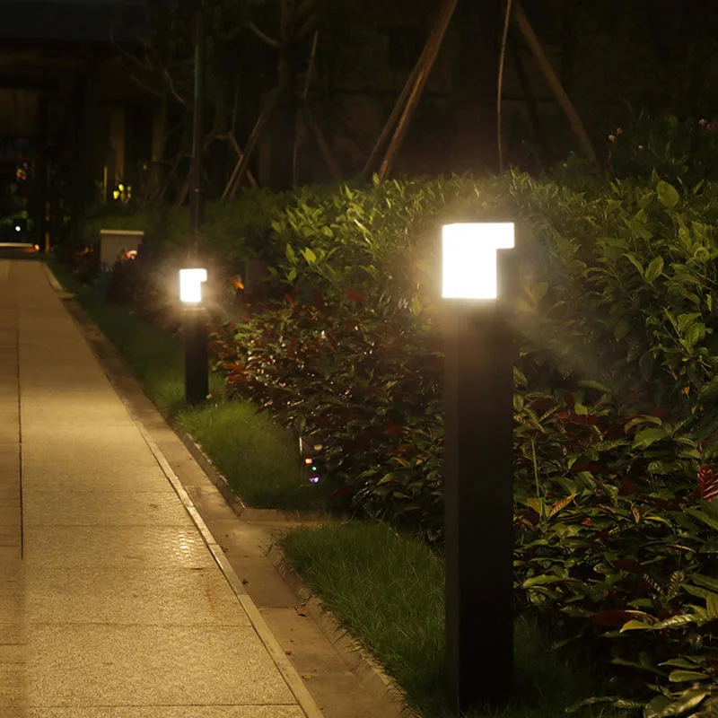 10W Square Modern IP65 Waterproof Landscape Acrylic Post Bollard Garden LED Lawn Lamp