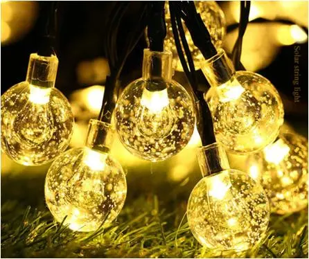 Wholesale Outdoor Decorative Copper Wire LED Holiday Hanging String Lamp Solar Powered Christmas Light for Party