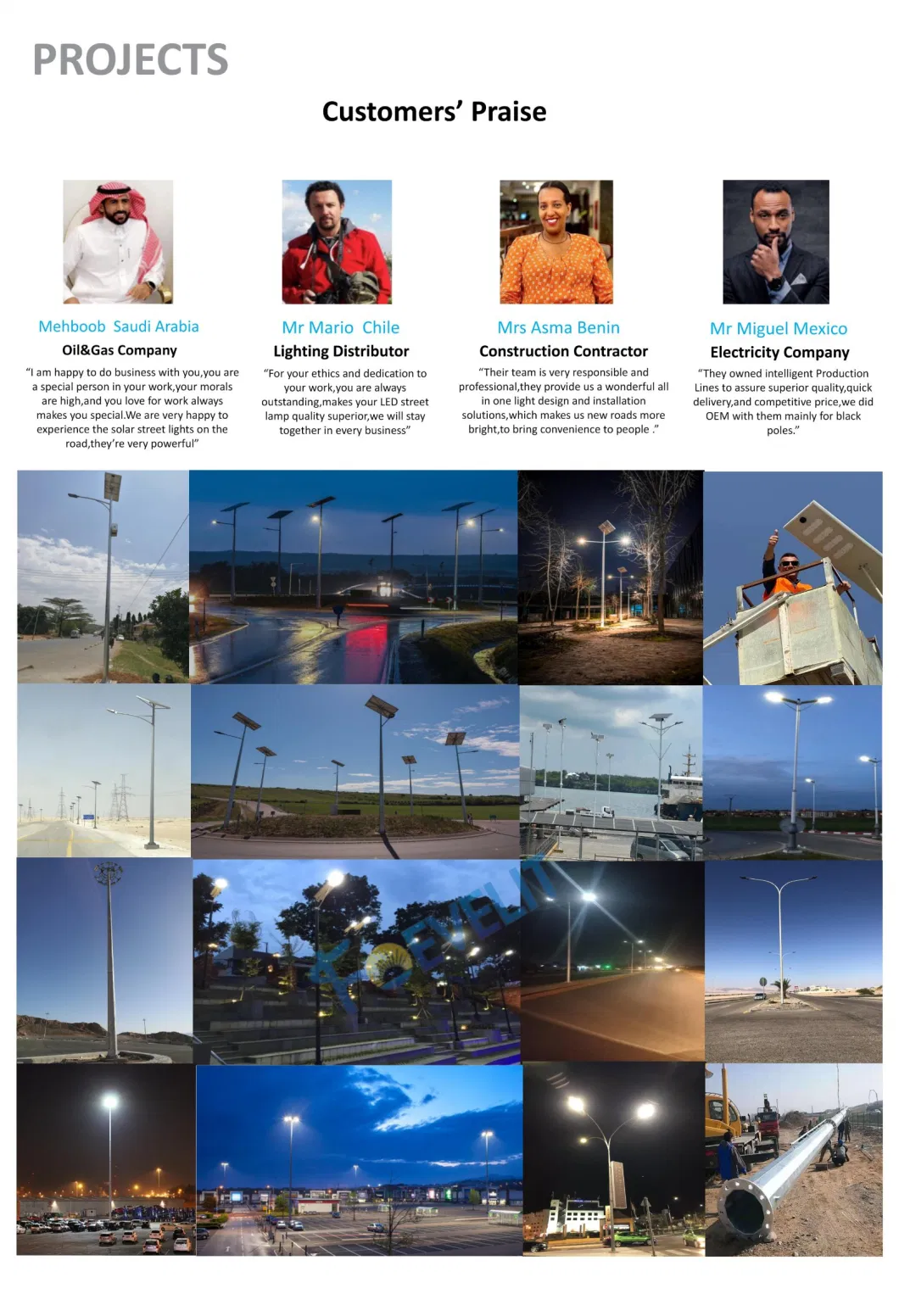 OEM/ODM High Quality Galvanized Solar Street Lamp Post for Sale