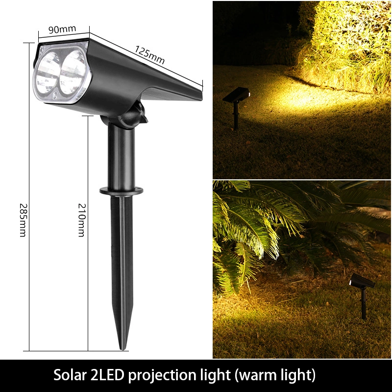 Manufacturer Solar Lawn Lights Tree Lamp Dual-Purpose Spotlight Outdoor Landscape Light