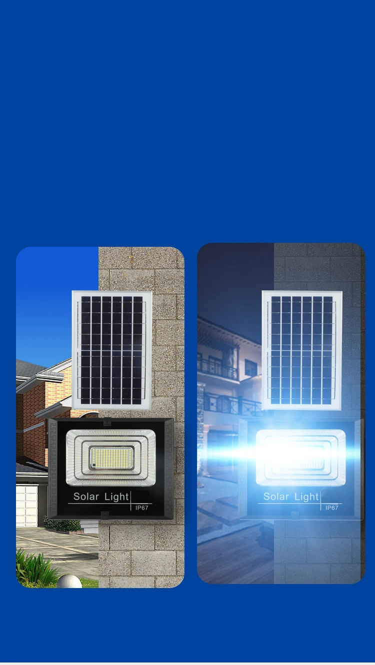 25W 40W 60W 100W 200W Solar Power LED Flood Light with Remote Control IP65 Solar Powered LED Floodlight for Yard Garden