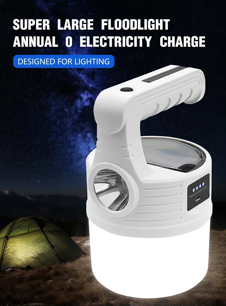 New Outdoor Lighting Solar Charging Lights Night Market Stall Emergency Lamp LED Camping Hanging Lights