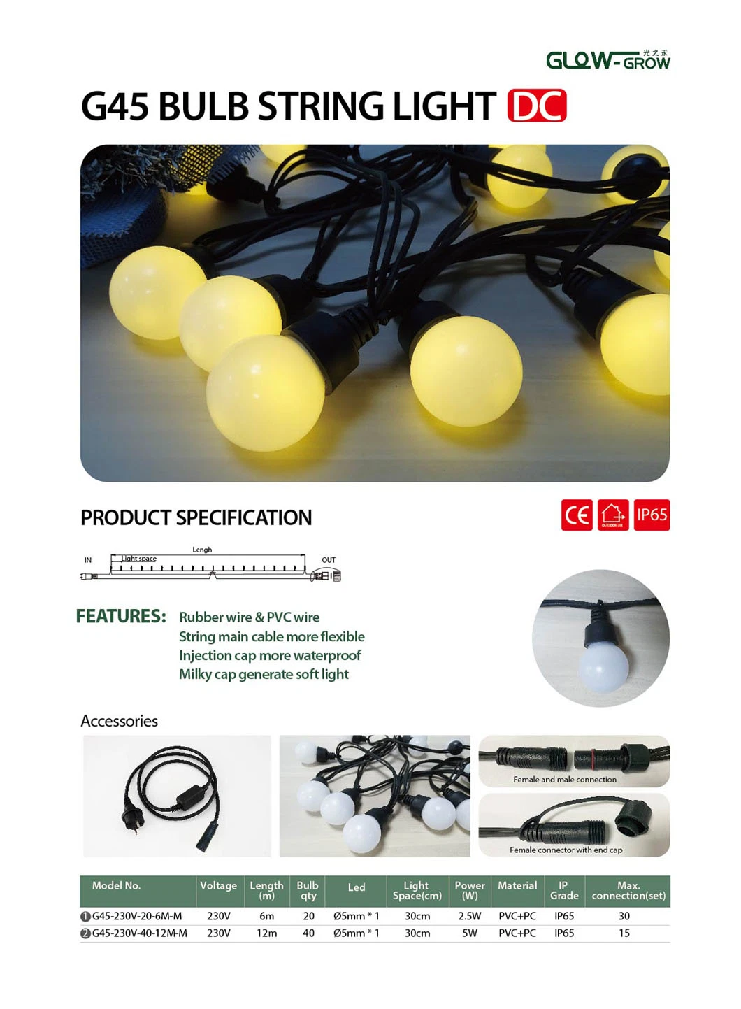Solar Power Outdoor String Lights Patio Lights with Shatterproof Bulbs for Outside Backyard Deck Porch Garden Bistro Cafe Party Christmas Decoration