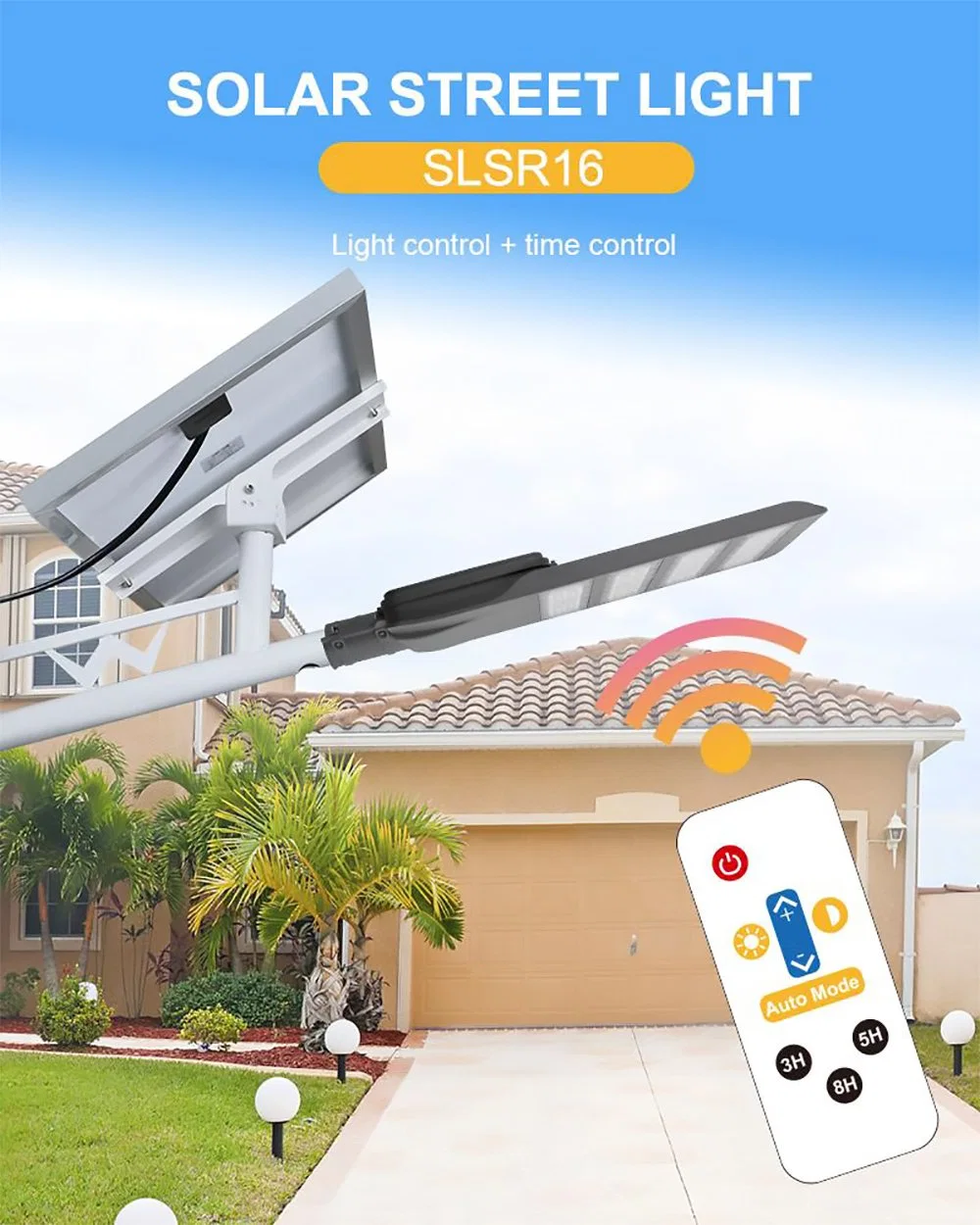 High Quality 25 Watts LED Solar Panel Flood Street Lights Outdoor Sensor Solar Light for Home