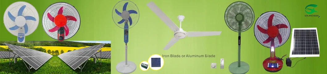 Home 48inch 56inch Rechargeable Ceiling Fan with DC Power/Battery Compatibility