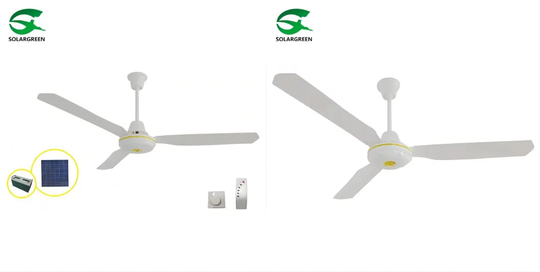 Home 48inch 56inch Rechargeable Ceiling Fan with DC Power/Battery Compatibility