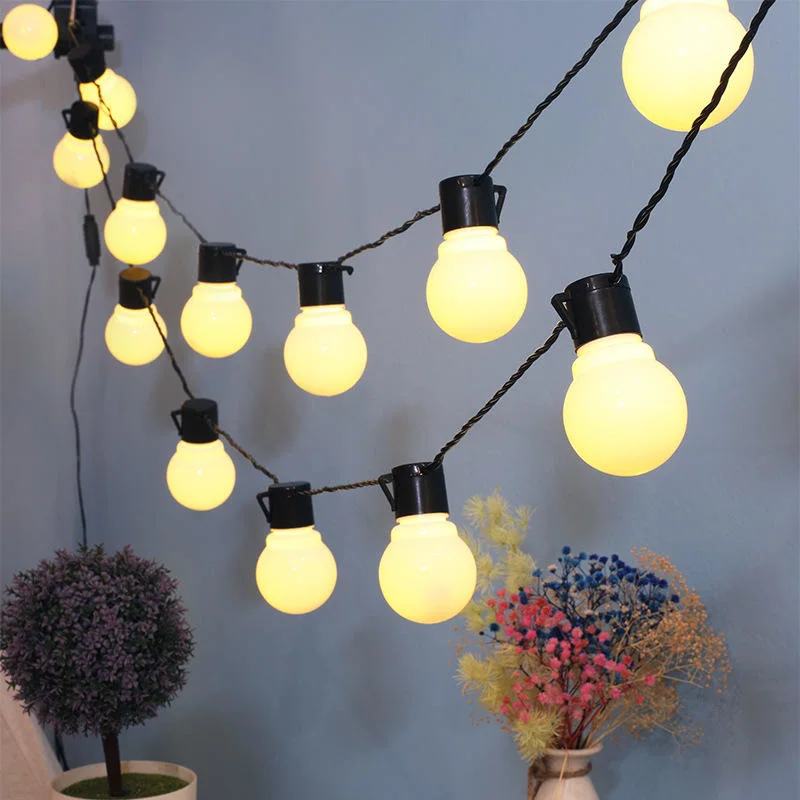 Festival Decoration Garden Outdoor Arrangement LED Small Colorful Solar Bulb String Light