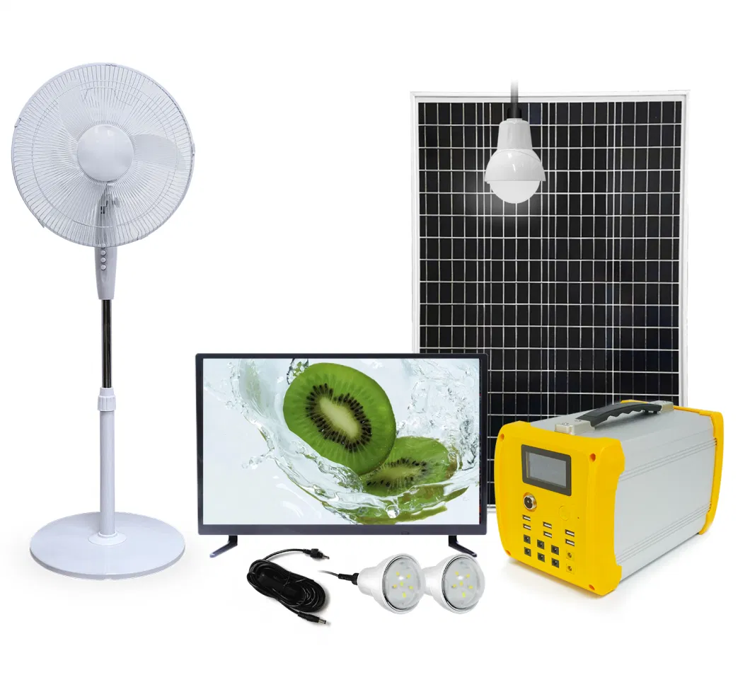 Portable Supporting Solar TV, Solar Fan, Business Laptop Charging, off-Grid Home Lighting Solar Home System