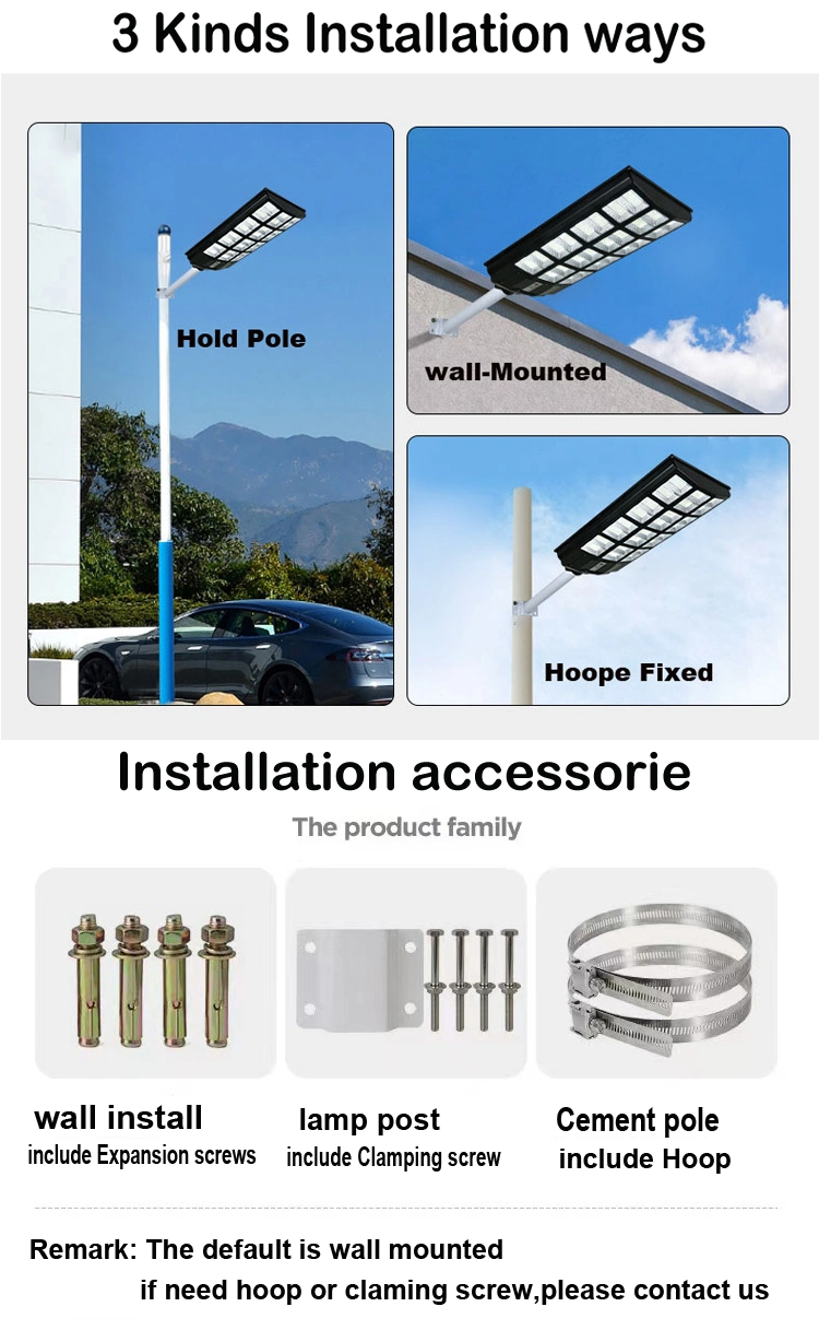 600W 800W 1000W Wholesale Price Outdoor Road Wall Integrated Solar System Battery Energy Lamp Panel 300W Garden LED Flood Solar Street Lighting