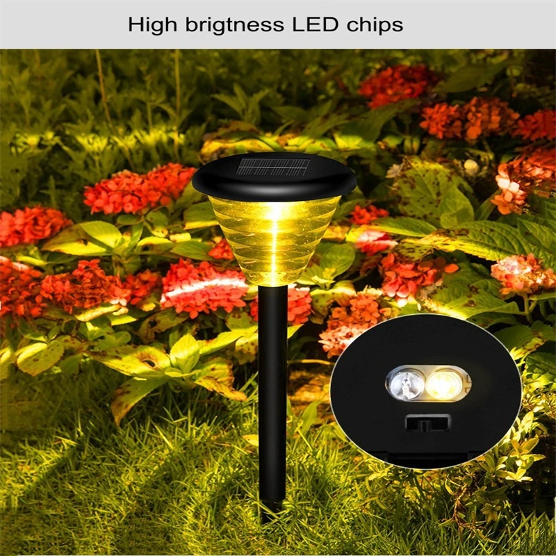 Quality Outdoor Lighting RGB 1.5W Colorful Ground Plug Light Park Pathy Yard Lawn Lamp LED Decoration Waterproof Lanscape Solar Garden Lights