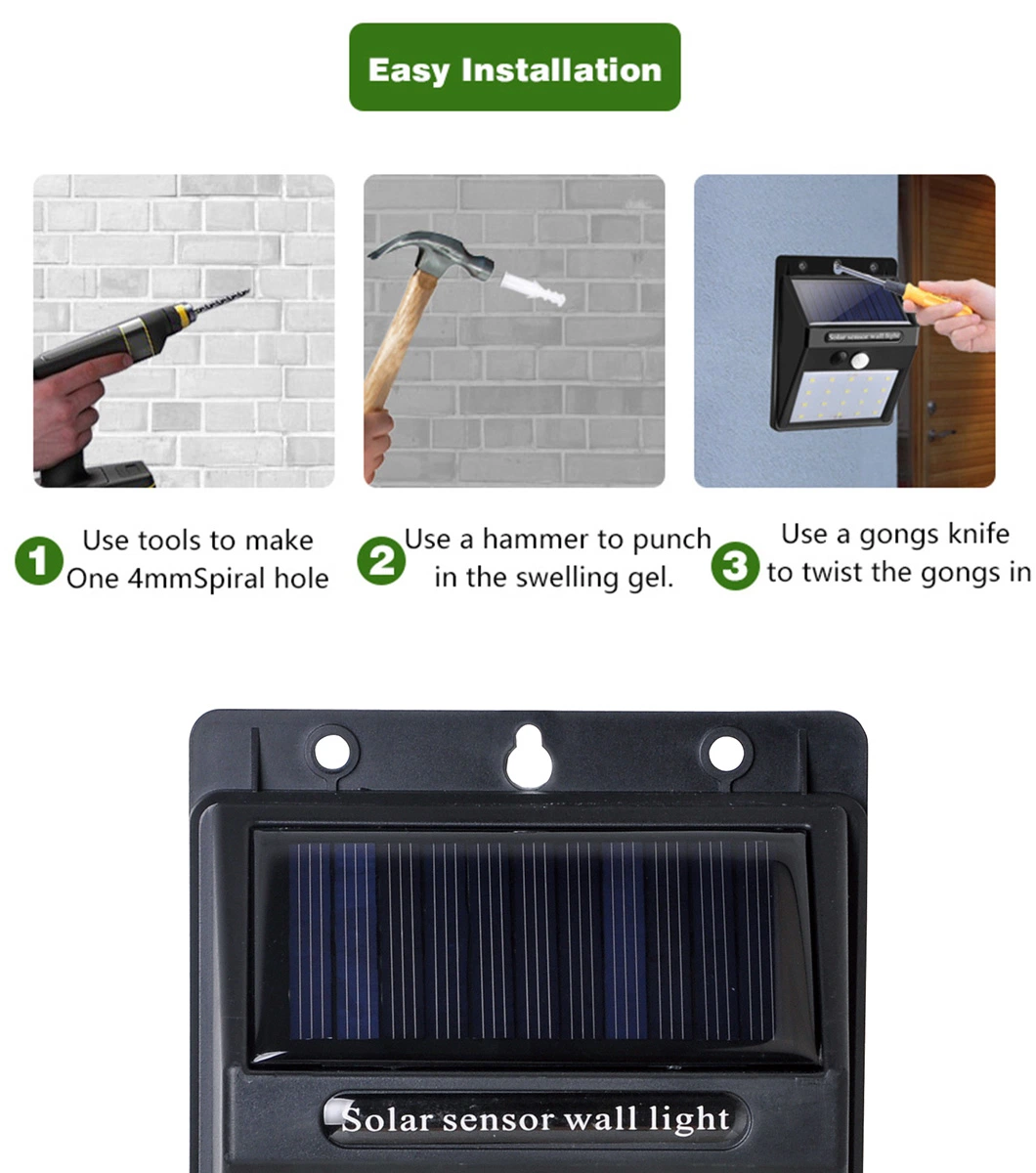 Brightest Outdoor Solar Lights with Intelligent PIR Motion Sensor