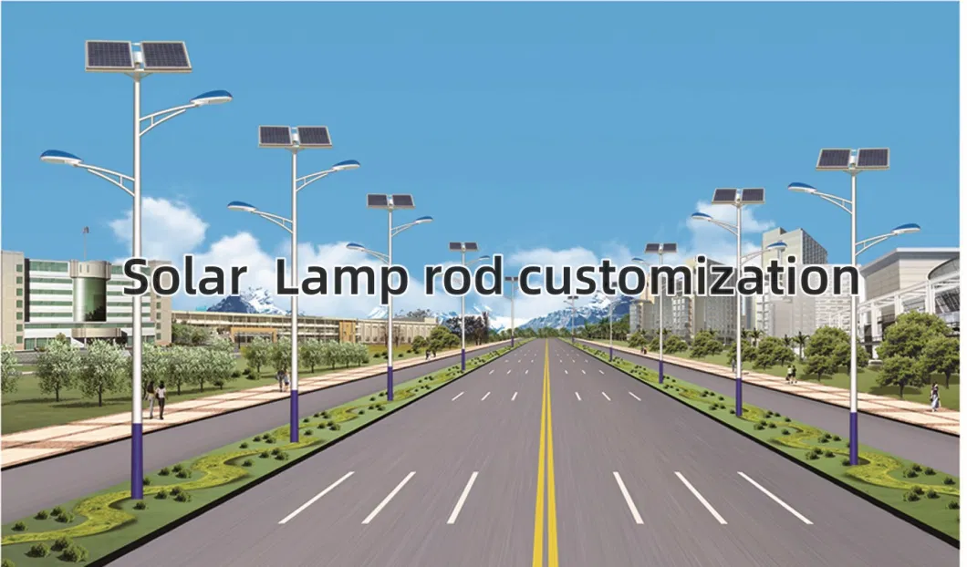 Split Brightest Outdoor 10m Double Arm 80W LED Solar LED Street Light