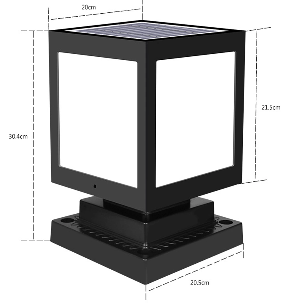 Solar Post Cap Lights Solar Fence Post Lights Large Size 8inch