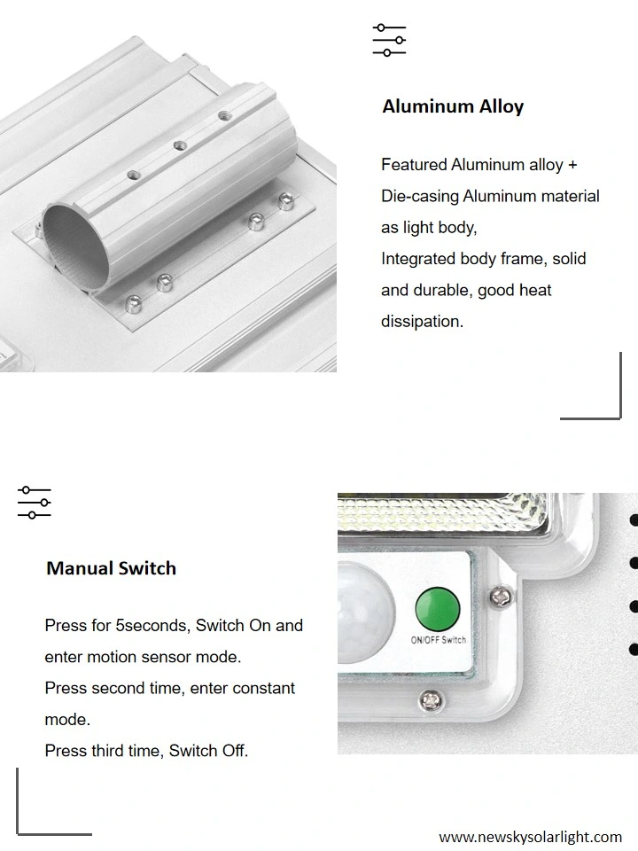 Outdoor Garden Wall Solar Panel Powered Motion Sensor Street Rechargeable Remote Control Security 30W 50W 100W LED Lamp Solar Power Light