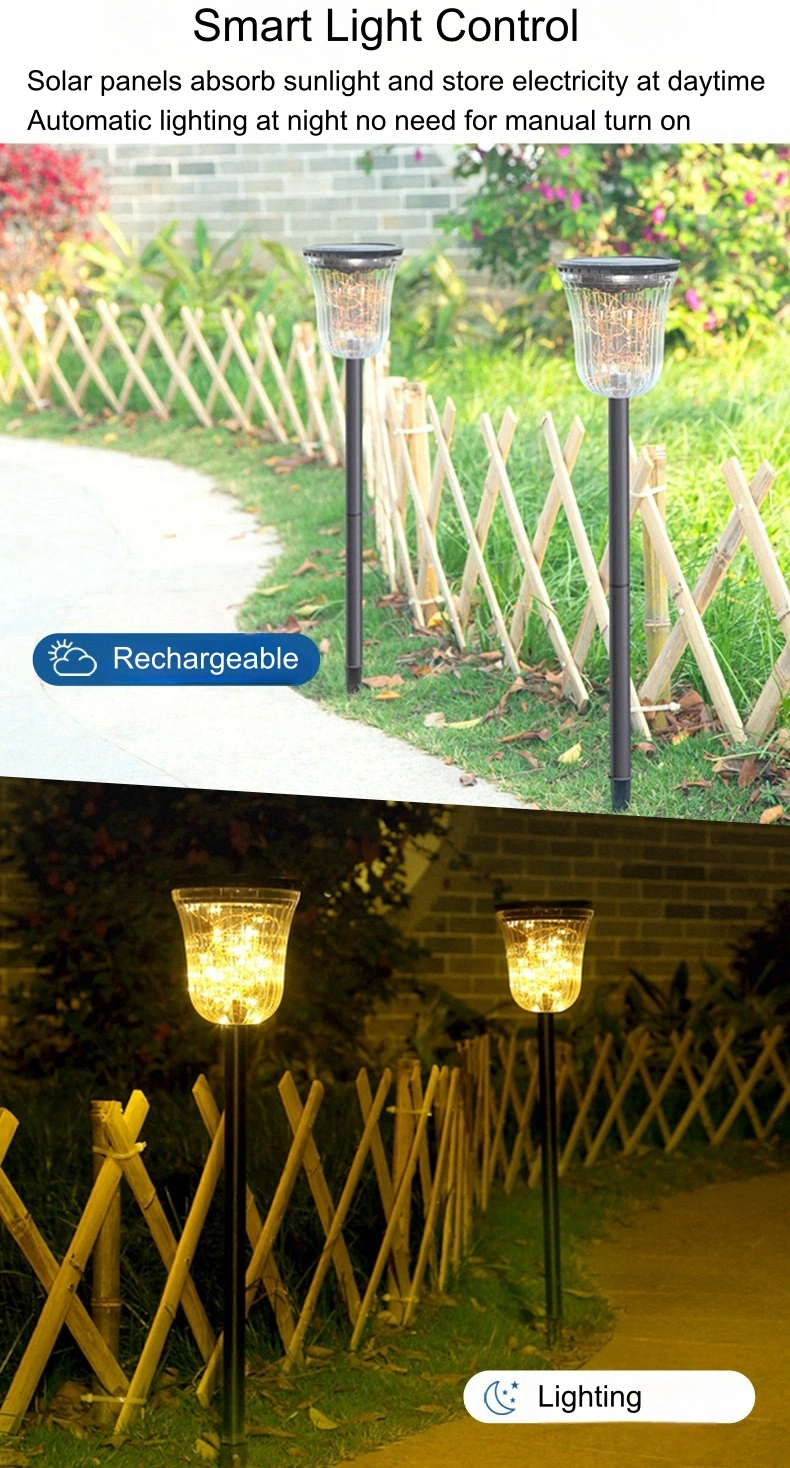 Outdoor Landscape LED Garden Lamp Waterproof Lawn Ground Inserted Courtyard Solar Lights