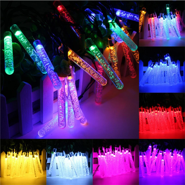 Christmas LED Light Ice Piton Outdoor Holiday Lighting Solar String Lights