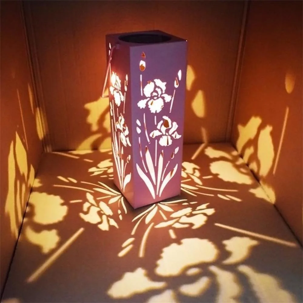 Waterproof Butterfly and Flower Solar Light Hanging Solar Garden Lantern Outdoor for Yard Pathway Landscape Yard Decoration Bl21227