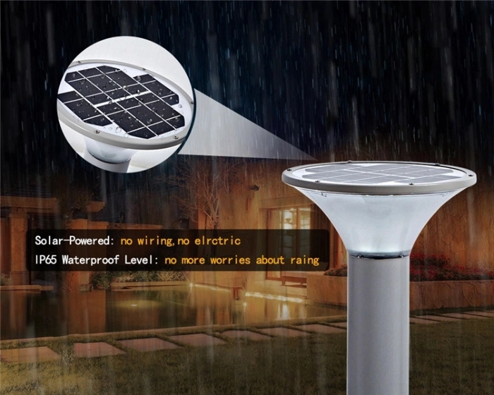 Outdoor Lighting Energy Saving Garden Lamp Post LED Solar Pillar Light