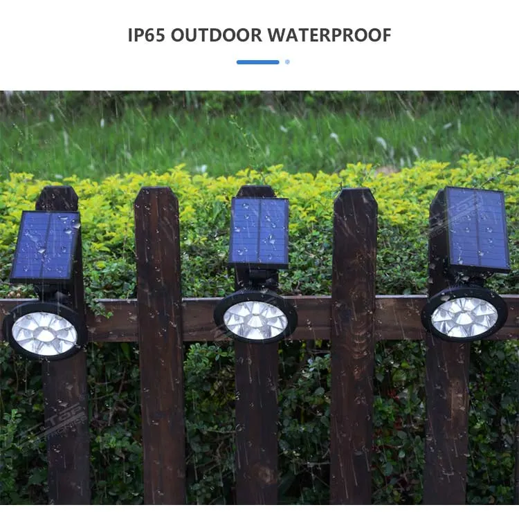 Alltop IP65 Waterproof Adjustable RGB Outdoor Garden Lawn Landscape Path LED Solar Spot Light