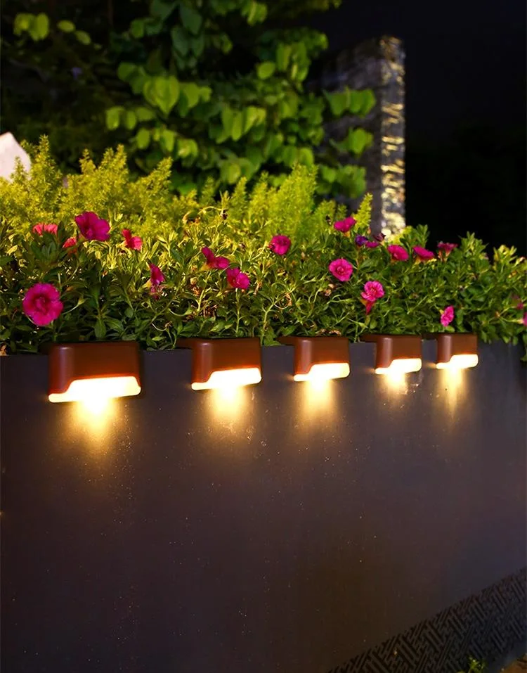 Solar-Powered Staircase Step Lights for Outdoor Spaces