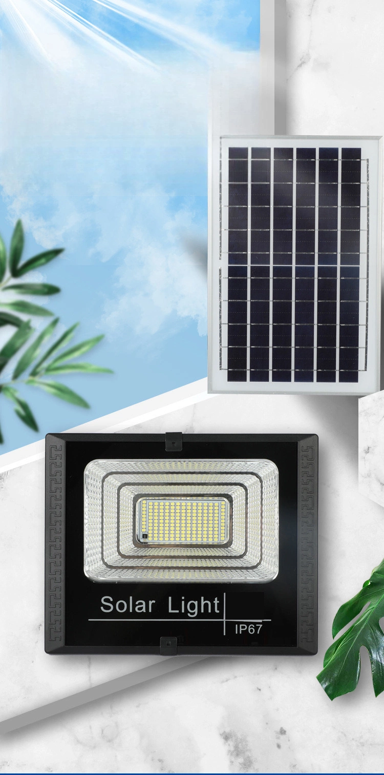 25W 40W 60W 100W 200W Solar Power LED Flood Light with Remote Control IP65 Solar Powered LED Floodlight for Yard Garden