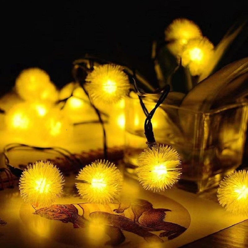 Holiday Fairy Outdoor Solar Dandelion Home Wedding Decoration Christmas String Lights