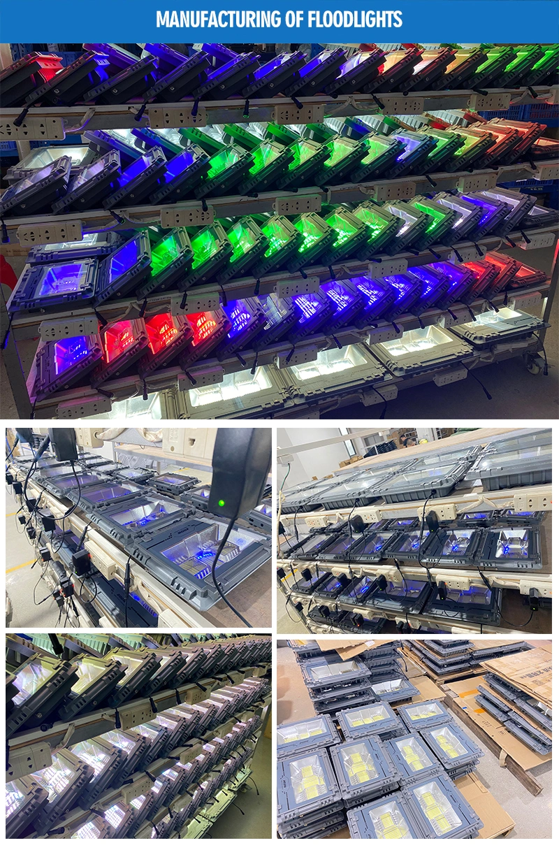 RGB Flood Lights 300W 500W 800W Solar Lights Outdoor Waterproof High Quality