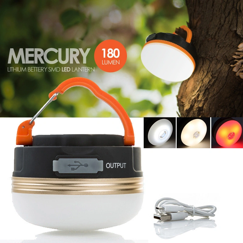 USB Charging LED Portable Outdoor Tent Light with Magnet Emergency Hanging Magnetic Best Camping Lantern