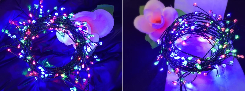 Lighting Living Room Wedding Spirit Tree Sensor Solar Holiday Lightings LED Powered Fairy String Lights
