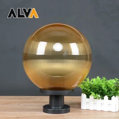  Piedini sferici opali fumosi trasparenti per esterni dal design semplice e moderno Luci per la fence delle abitazioni