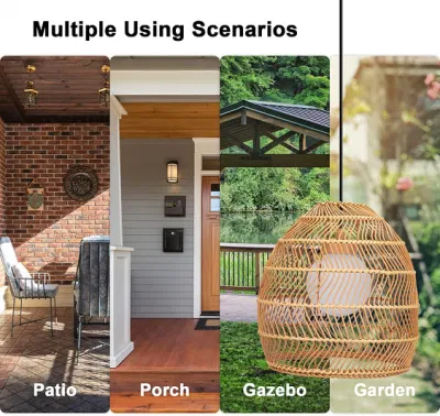 Lampadario a braccio delle Lanterne a luce solare per il patio del portico Gazebo