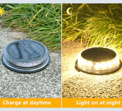Lampada a LED Holiday Light pannello solare illuminazione esterna Street Deck Lampada per sottoterra