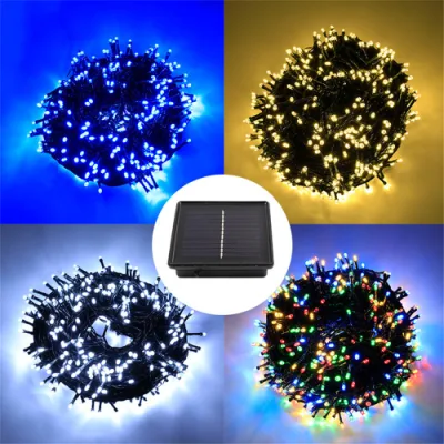  LED verde a energia solare 400 String Fairy Tree Light per Festa nuziale all&prime;aperto di Natale