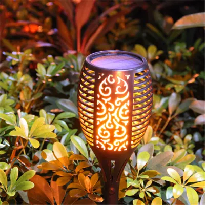 Torcia solare luci 12LED fiamma solare sfarfallio luci solari per Decorazioni natalizie