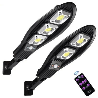  500 Watt luce solare LED lampada solare per esterni luce solare alimentata Luce LED stradale con sensore di movimento PIR impermeabile