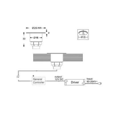 Luce a LED rotonda da 12 V per esterno per imbarcazioni RV Parete del pavimento