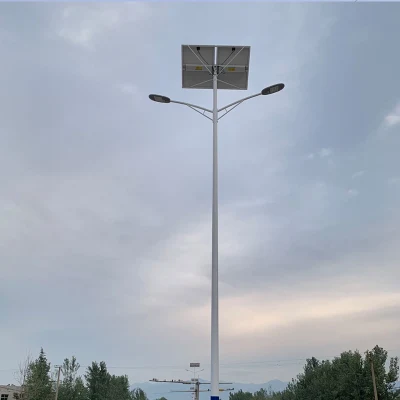  Lampada solare a LED per strada a basso costo per esterni in due Illuminazione solare a LED per esterni 80 W 100 W 120 W illuminazione stradale solare