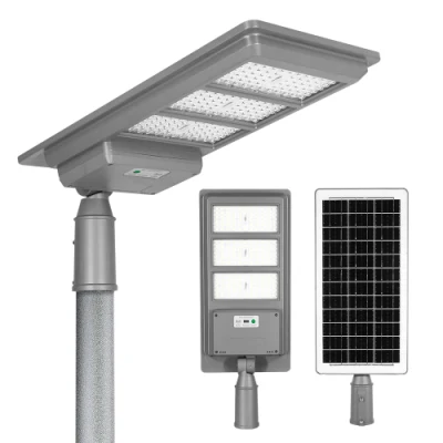  Prezzo all&prime;ingrosso fabbrica tutto in uno IP65 Giardino esterno impermeabile Proiettore solare da strada 100W 200 W 300 W 400 W LED solare Semaforo