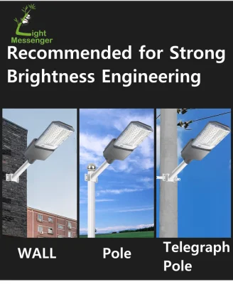 Luce Messenger Solar Street Lights Outdoor High Lumen Dusk a. Proiettori Dawn Solar da parcheggio 500 W 600 W 800 W 900 W. 1200 W 1500 W.