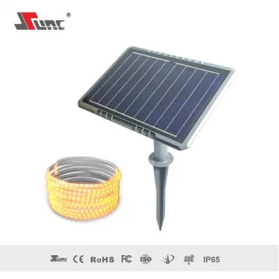 Sunc LED 5m 10m 20m Libano Hot Sales buona qualità Esterno IP65 Garden Park Natale vacanza Paesaggio decorazione Solar Strip Luce con RGB Color Chasing